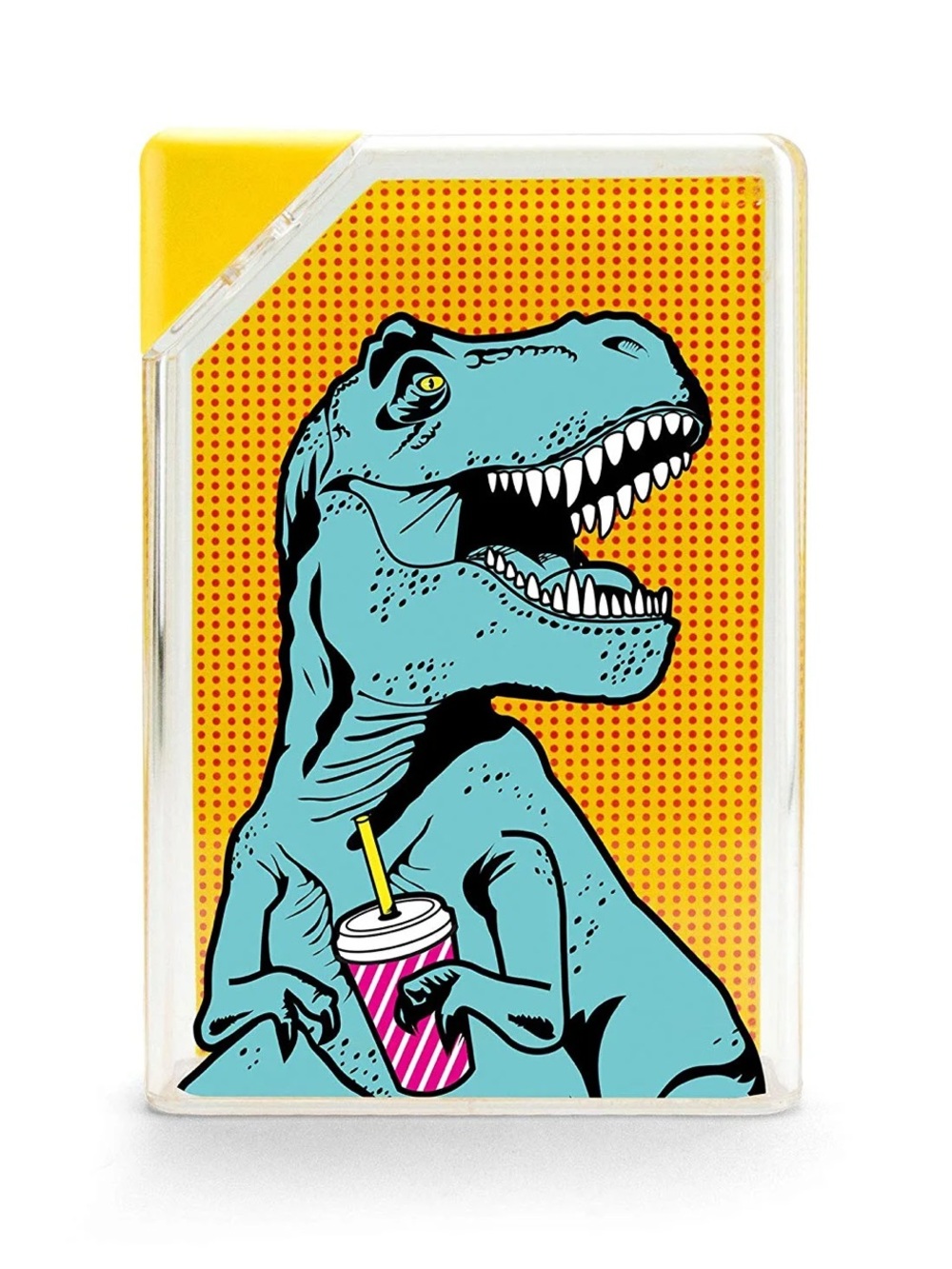 Dinosaur Pop Art Slim Rectangular Water Bottle